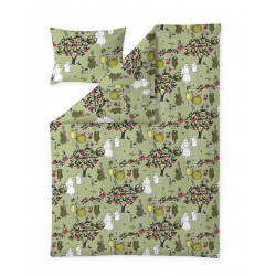 Moomin Celebration Tove 100 Green Duvet Cover Pillow Case 120 x 160 cm 40 x 60 cm