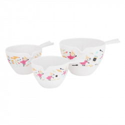 Moomin Little My Baking  Pastel Melamine Measuring Cups Set of 3