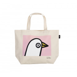 IIttala Oiva Toikka Birdie Pink Canvas Bag 50 x 38 cm