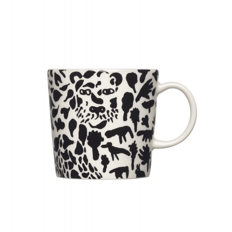 Iittala Oiva Toikka Mug Cheetah Black 0.3 L