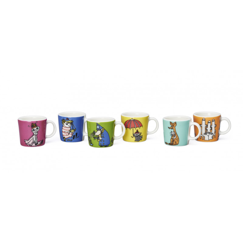 Moomin Collectors Mini Mugs Classics Set no 3 6 pcs