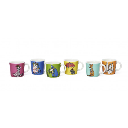 Moomin Collectors Mini Mugs Classics Set no 3 6 pcs