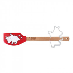 Moomin Silicone Spatula Red and Cookie Cutter Moomintroll Martinex