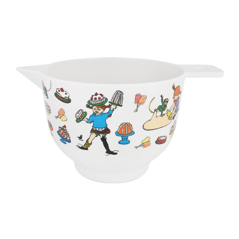 Pippi Longstoking Characters Melamine Baking Mixing Bowl White1.5 L