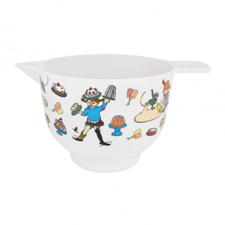 Pippi Longstoking Characters Melamine Baking Mixing Bowl White1.5 L