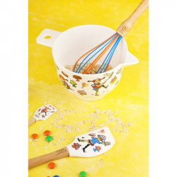 Pippi Longstoking Characters Melamine Baking Mixing Bowl White1.5 L