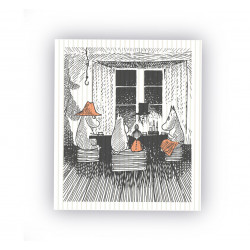 Moomin Dishcloth True to Its Origin 17 x 20 cm