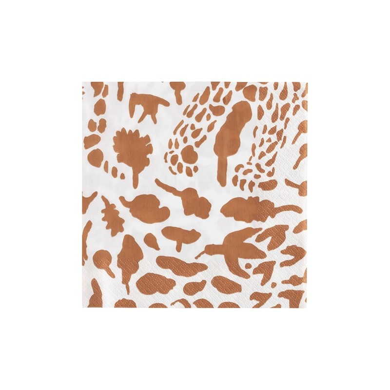 Paper Napkins Oiva Toikka Cheetah Brown 33 x 33 cm