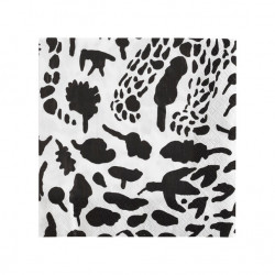 Paper Napkins Oiva Toikka Cheetah Black 33 x 33 cm