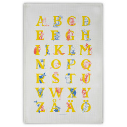 Moomin ABC Kitchen Tea Towel 50 x 70 cm
