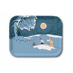 Moomin Birch Tray Snow Moonlight Winter 2021 20 x 27 cm