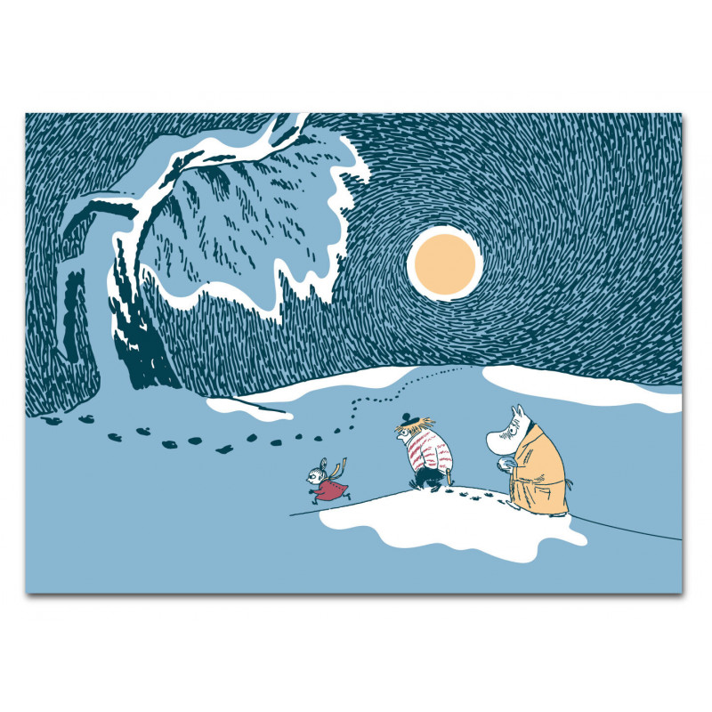 Moomin Placemat Snow Moonlight Winter 2021  40 x 27 cm