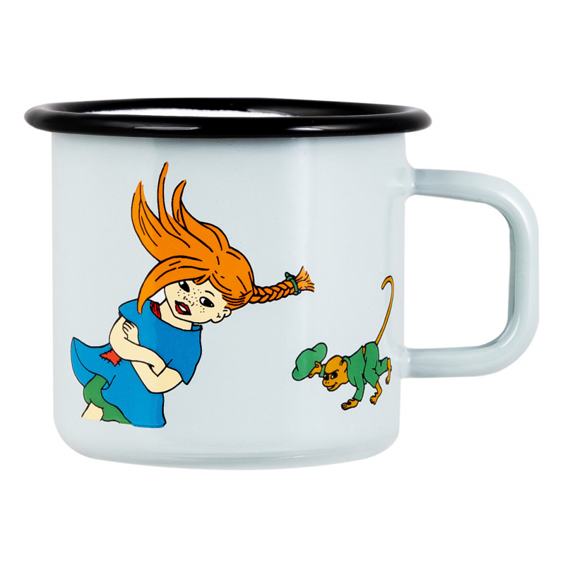 Pippi Enamel Mug 0.37 L the Strongest Girl in the World