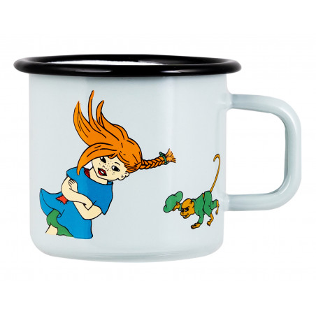 Pippi Enamel Mug 0.37 L the Strongest Girl in the World