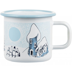 Moomin Enamel Mug 0.37 L Snowy Valley