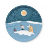 Moomin Birch Tray Round 31 cm Snow Moonlight Winter 2021