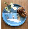 Moomin Birch Tray Round 31 cm Snow Moonlight Winter 2021