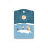Moomin Pot Coaster Cutting Board Snow Moonlight WInter 2021 30 x 20 cm