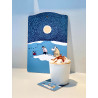 Moomin Pot Coaster Cutting Board Snow Moonlight WInter 2021 30 x 20 cm