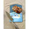 Moomin Pot Coaster Cutting Board Snow Moonlight WInter 2021 30 x 20 cm