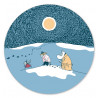 Moomin Pot Coaster Snow Moonlight Winter 2021 21 cm