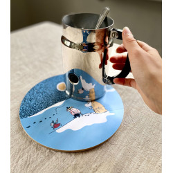 Moomin Pot Coaster Snow Moonlight Winter 2021 21 cm