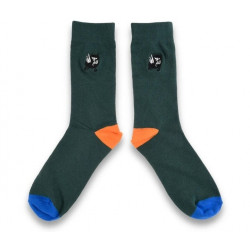 Moomin Embroidered Socks Stinky on the Run Green size EU 40 - 45