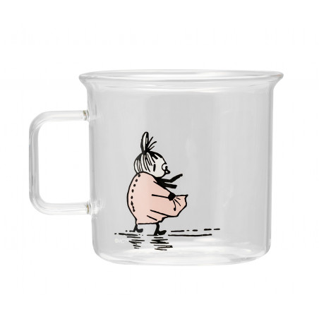 Moomin Borosilicate Glass Mug Little My 0.35 L Clear