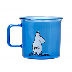 Moomin Borosilicate Glass Mug Moomintroll 0.35 L Blue 