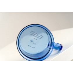 Moomin Borosilicate Glass Mug Moomintroll 0.35 L Blue 