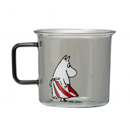 Moomin Borosilicate Glass Mug Moominmamma 0.35 L Grey