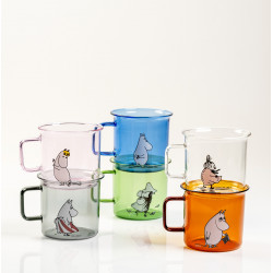 Moomin Borosilicate Glass Mug Moomintroll 0.35 L Blue 