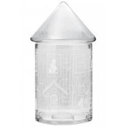 Moomin Glass Jar with Lid In Moominhouse 30.5 cm