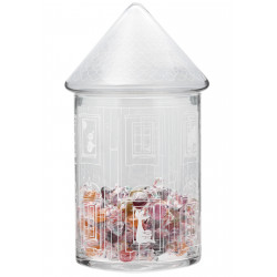 Moomin Glass Jar with Lid In Moominhouse 30.5 cm