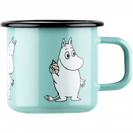 Moomin Enamel Mug Moomintroll Retro Mint 0.37 L