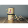 Moomin Enamel Mug Mymble Retro Yellow 0.37 L