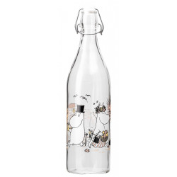 Moomin Glass Bottle 1 L The Beach Muurla