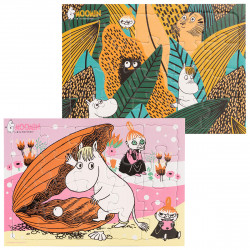 Moomin Puzzle Set of 2 x 20 pcs Pearl and Jungle
