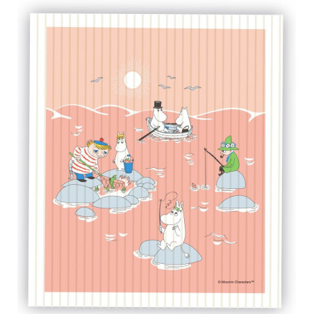 Moomin Dishcloth 17 x 20 cm  Fishing Summer 2022