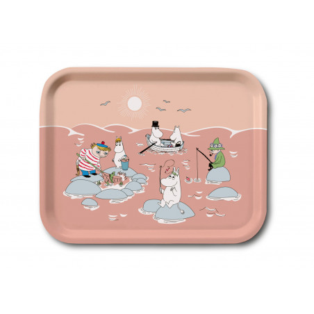 Moomin Fishing Birch Tray Summer 2022  20 x 27 cm