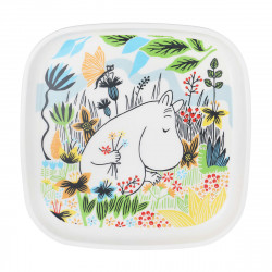 Moomin in the Meadow Melamine Plate Square