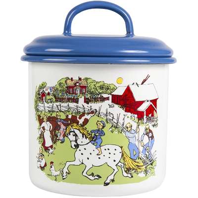 Emil of Longberga Enamel Jar