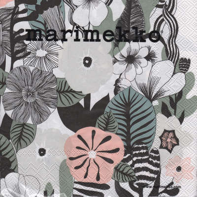 Marimekko Paper Napkins Kasvu 33 x 33 cm, 20 pcs