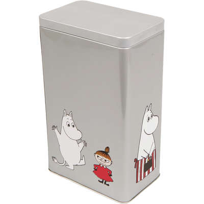 Moomin Characters Coffee Tea Tin Can Grey Mamma, Pappa, Troll