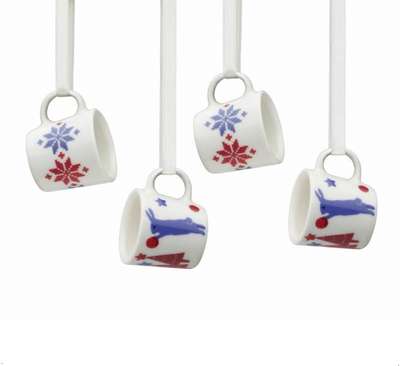 Tuike 4 Mini Mugs Christmas Tree Decoration Arabia