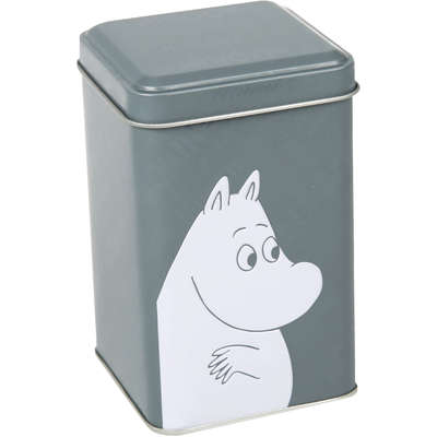 Moomin Font Tin Box XS Grey