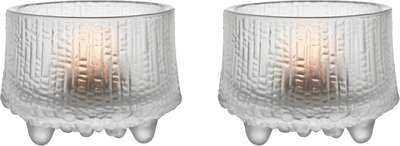 Ultima Thule Tealight Candle Holder 2 pcs Frosted Clear 65 cm