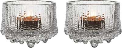 Ultima Thule Tealight Candle Holder 2 pcs Clear 6.5 cm