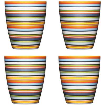 Origo Set of 4 Mugs Orange 0.25 L