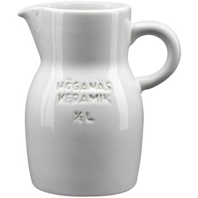 Hoganas Keramik Kanna White Pitcher 0.5 L